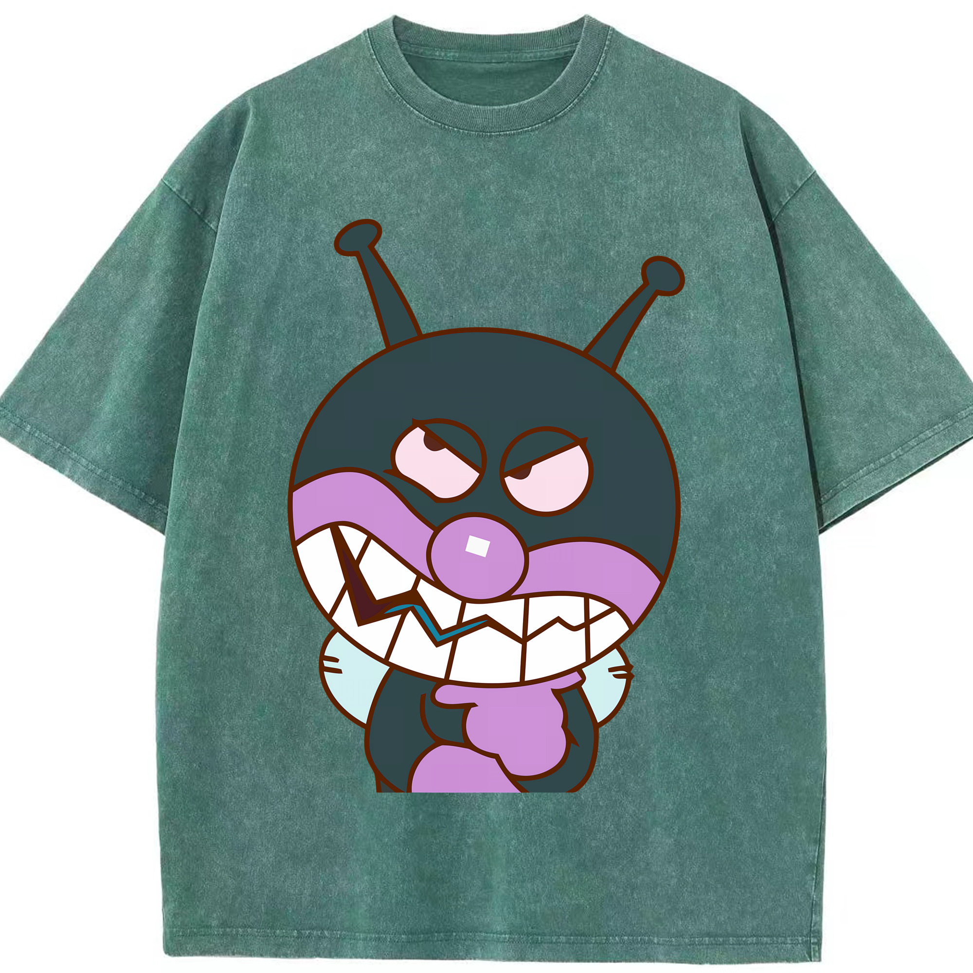 （画像用） アンパンマン Anpanman 綿100% ヴィンテージ風 半袖Tシャツ（フロントプリント）